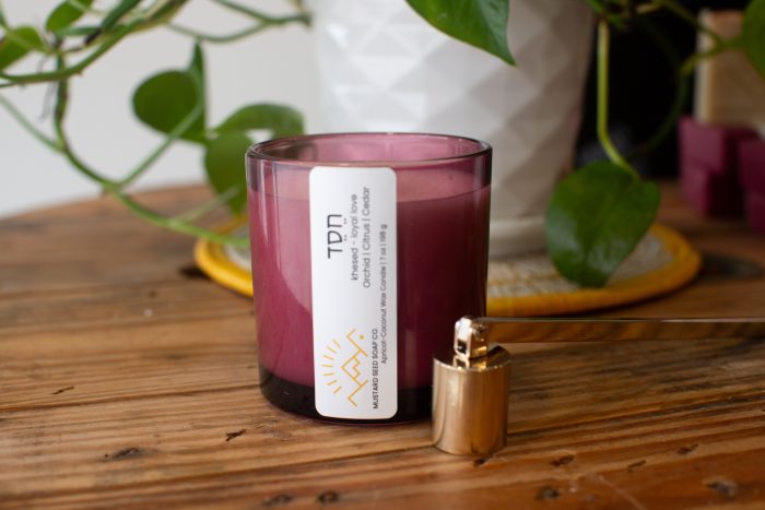 חֶ֔סֶד – Khesed (loyal love) Glass Candle